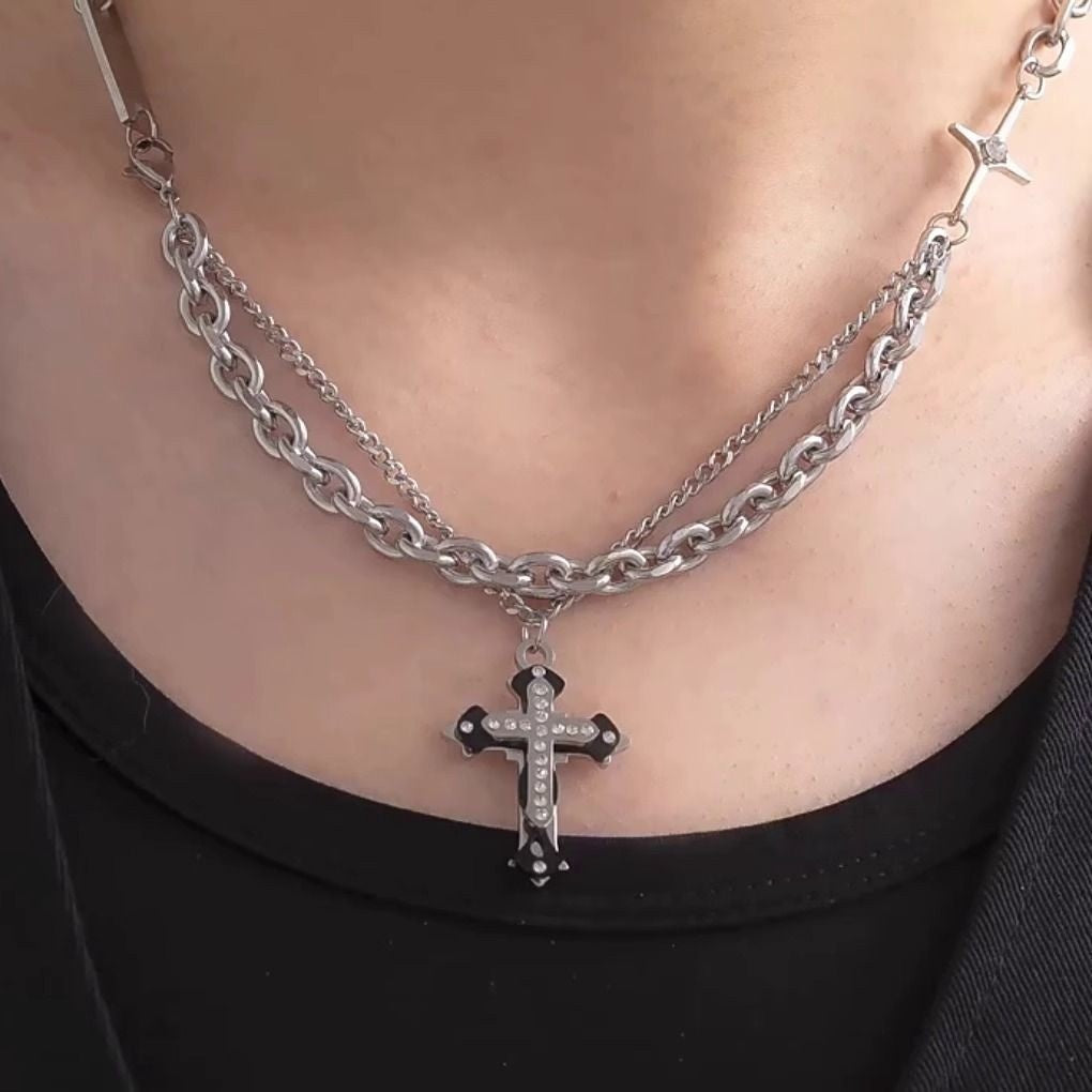 Mens Titanium Steel Necklace That Wont Fade Simple Versatile Jewelry