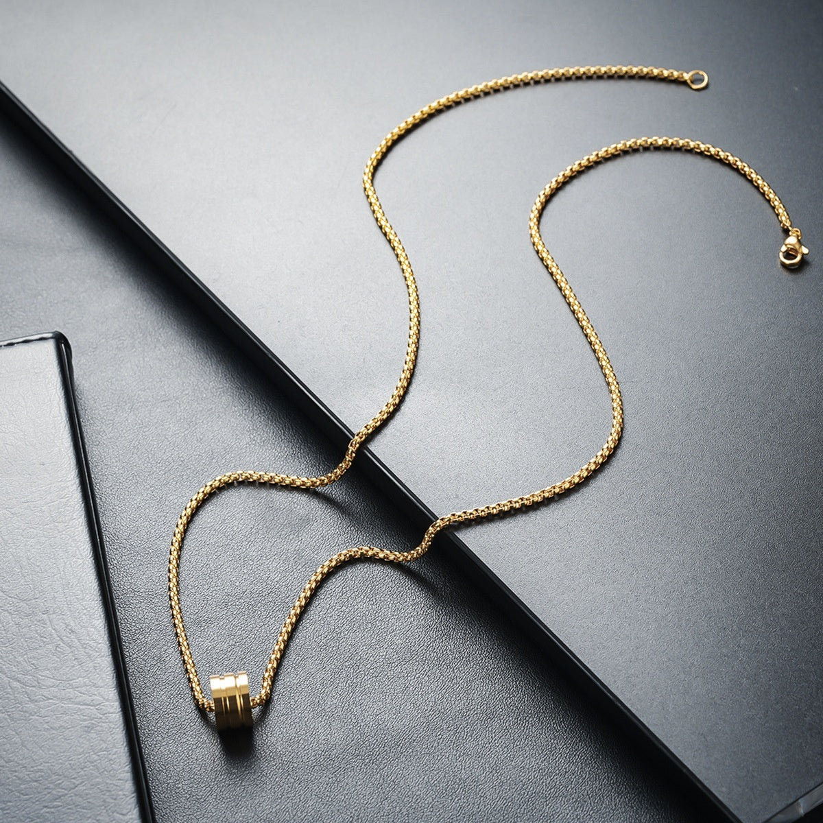 Mens Titanium Steel Necklace That Wont Fade Simple Versatile Jewelry