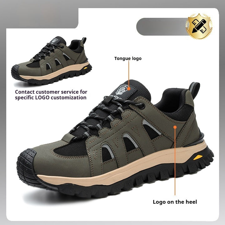 Men's Deodorant Toe Cap Lightweight Protective Footwear