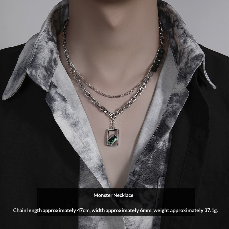 Mens Titanium Steel Necklace That Wont Fade Simple Versatile Jewelry