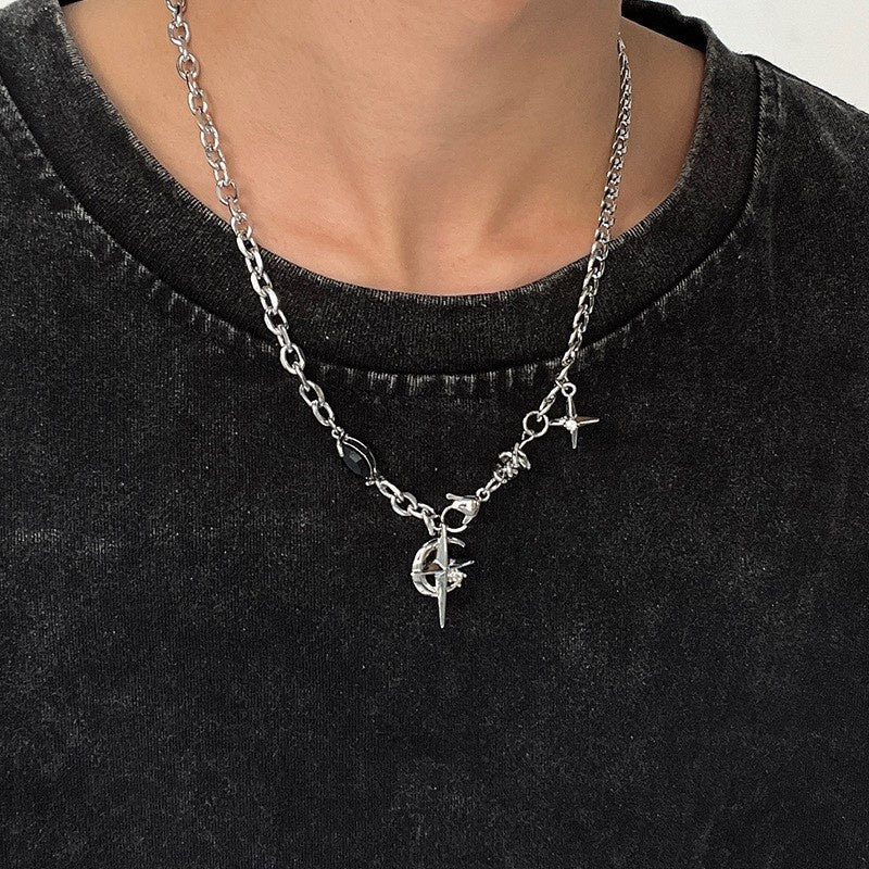 Mens Titanium Steel Necklace That Wont Fade Simple Versatile Jewelry